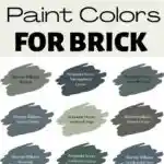 blue & Green paint color for brick pinterest graphic