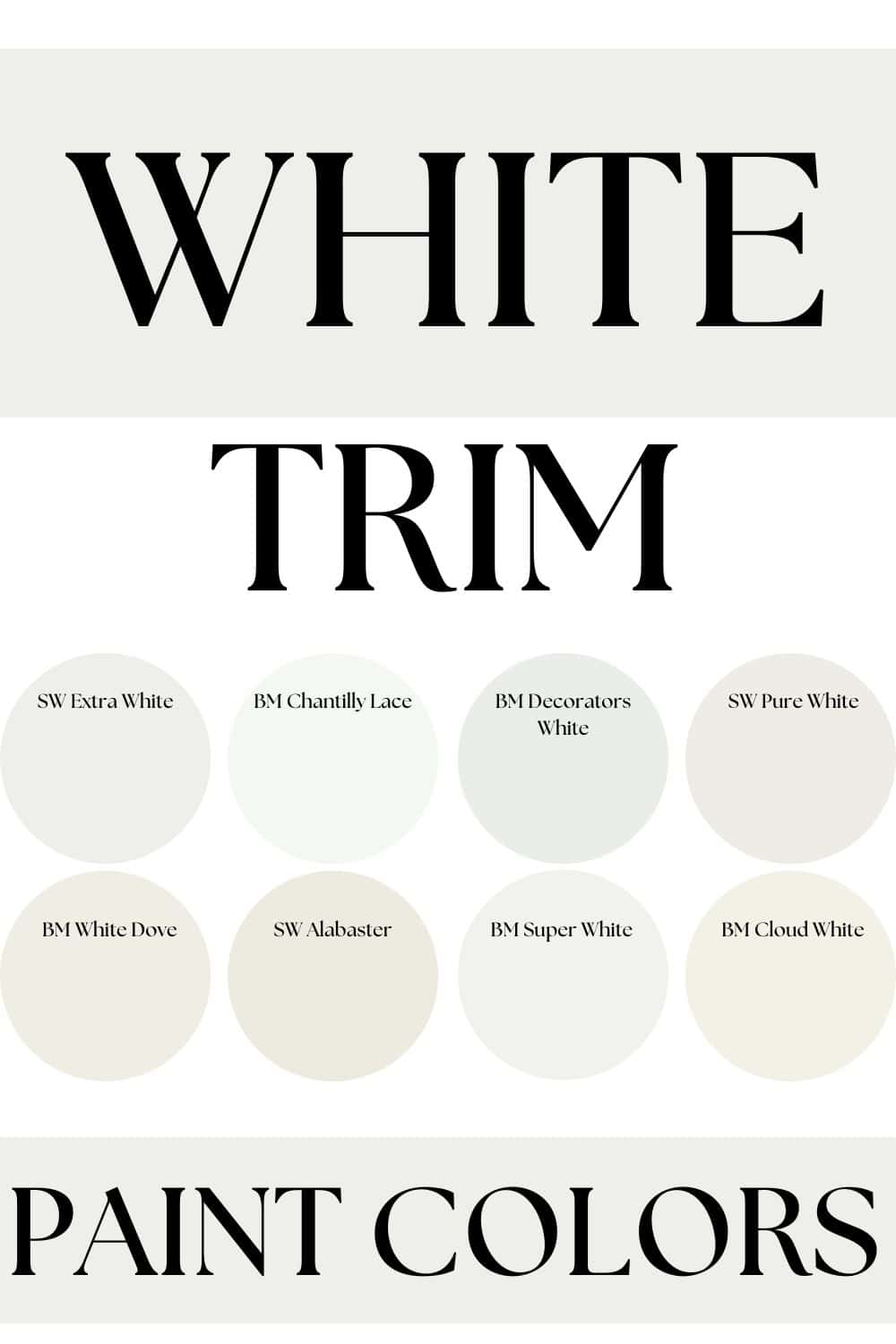 White Paint Colors for Trim - West Magnolia Charm