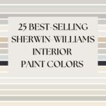 25 Top Selling Sherwin Williams Paint Colors collection - Pinterest graphic