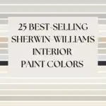 25 Top Selling Sherwin Williams Paint Colors collection - Pinterest graphic