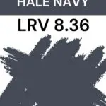 Benjamin Moore Hale Navy LRV 8.36- Pinterest Graphic