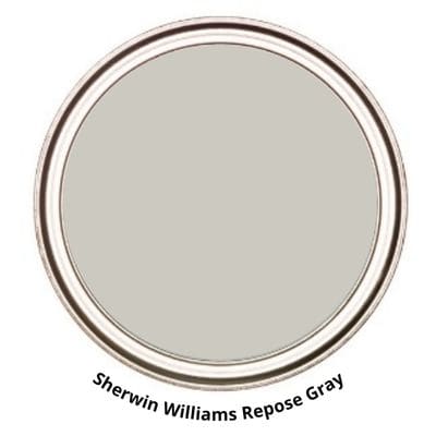 Sherwin Williams Repose Gray Digital Paint Can swatch 