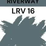 Sherwin Williams Riverway LRV 16 - Pinterest Graphic