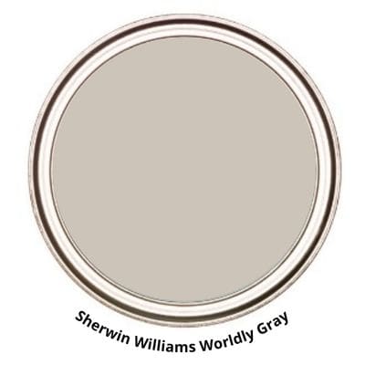 Sherwin Williams Worldly Gray Digital Paint Can swatch