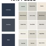 paint colors that work with navy blue