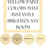 8 Butter Yellow Paint Colors That Instantly Brighten Any Room- Pinterest graphic