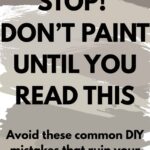Avoid These Rookie Painting Mistakes! - pinterest graphic