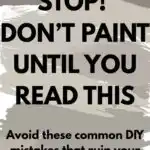 Avoid These Rookie Painting Mistakes! - pinterest graphic