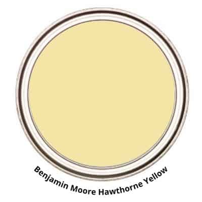 Benjamin Moore Hawthorne Yellow Digital Paint Can swatch
