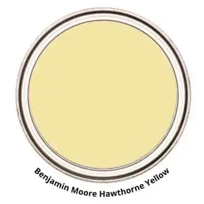 Benjamin Moore Hawthorne Yellow Digital Paint Can swatch