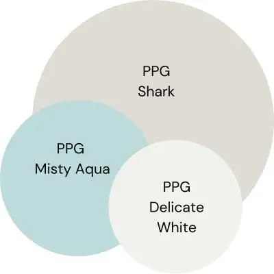 PPG Shark Color Palette digital swatches