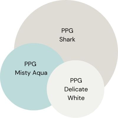 PPG Shark Color Palette digital swatches