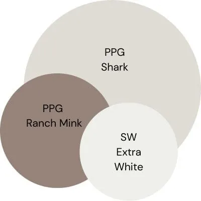 PPG Shark Color Palette digital swatches