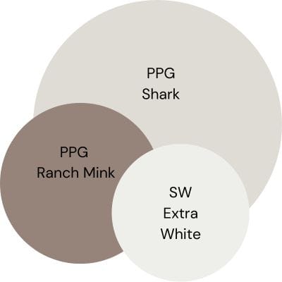 PPG Shark Color Palette digital swatches