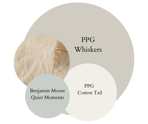 PPG Whiskers paint color palette