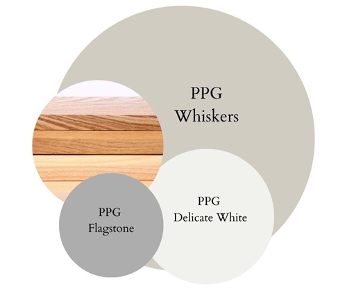 PPG Whiskers paint color palette