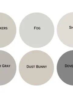 PPG gray paint colors digital swatches