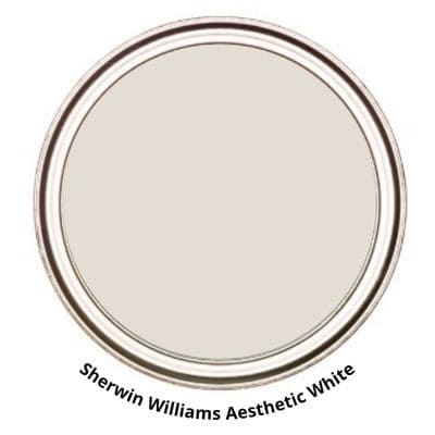 Sherwin Williams Aesthetic White Digital Paint Can swatch 
