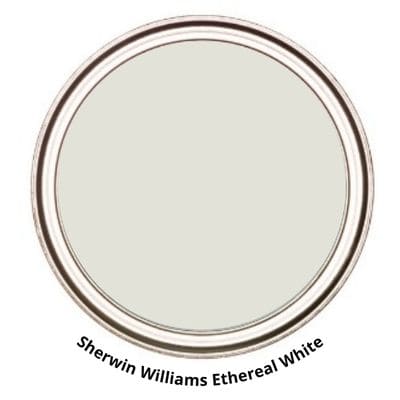 Sherwin Williams Ethereal White Digital Paint Can swatch 