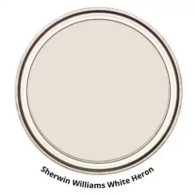 Sherwin Williams White HEron Digital Paint Can swatch