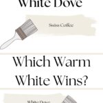 “Swiss Coffee vs White Dove Which Warm White Wins” - pinterest graphic