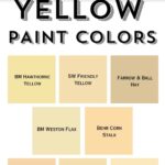 butter yellow paint colors - pinterest graphic
