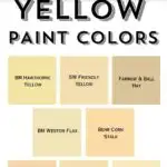butter yellow paint colors - pinterest graphic
