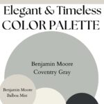 BM Coventry Gray Elegant & Timeless paint Color Palette - Pinterest graphic