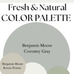 BM Coventry Gray Fresh & Natural paint Color Palette - Pinterest graphic