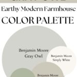 BM Gray Owl Earthy Modern Farmhouse paint Color Palette - Pinterest graphic