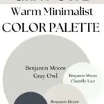 BM Gray Owl Earthy Modern Farmhouse paint Color Palette - Pinterest graphic