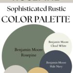 BM Rosepine Sophisticated Rustic paint Color Palette - Pinterest graphic
