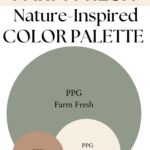 PPg Farm Fresh Nature-Inspired paint Color Palette - Pinterest graphic