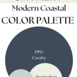 PPG Cavalry Modern Coastal paint Color Palette