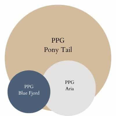 Pony Tail Warm Modern paint Color Palette - Pinterest graphic