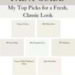 white exterior paint guide - pinterest graphic