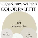 BM Manchester tan Light & Airy Neutrals paint Color Palette - Pinterest graphic