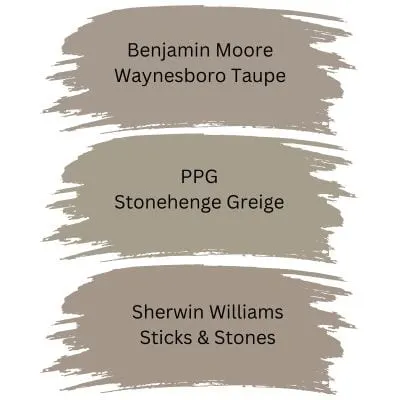 PPG Stonehenge Greige similar colors digital swatches