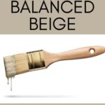 SW Balanced Beige taupe paint color - pinterest graphic