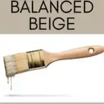 SW Balanced Beige taupe paint color - pinterest graphic