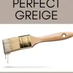 SW Perfect Greige taupe paint color - pinterest graphic