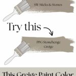 This Greige blue Paint Color may Surprise You - pinterest graphic
