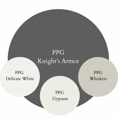 Knight's Armor trim paint colors - Pinterest graphic