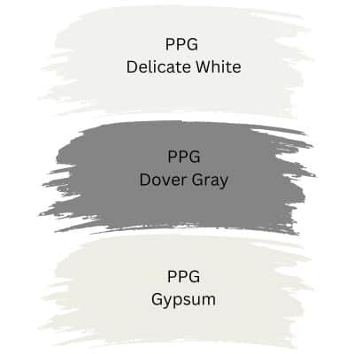 PPG Black Magic trim colors digital swatches