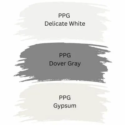 PPG Black Magic trim colors digital swatches