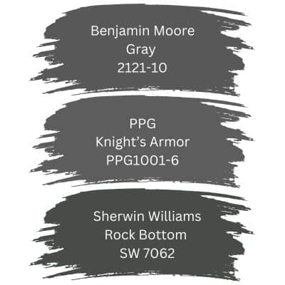 PPG KNights armor similar colors digital swatches 