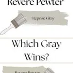 Repose Gray vs Revere Pewter Which Gray Wins” - pinterest graphic
