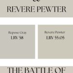 Repose Gray vs Revere Pewter- the Battle of the Grays Pinterest Graphic