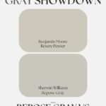 The Ultimate Gray Showdown Repose Gray vs Revere Pewter Pinterest graphic