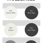 trim colors for PPG Black Magic - Pinterest Graphic